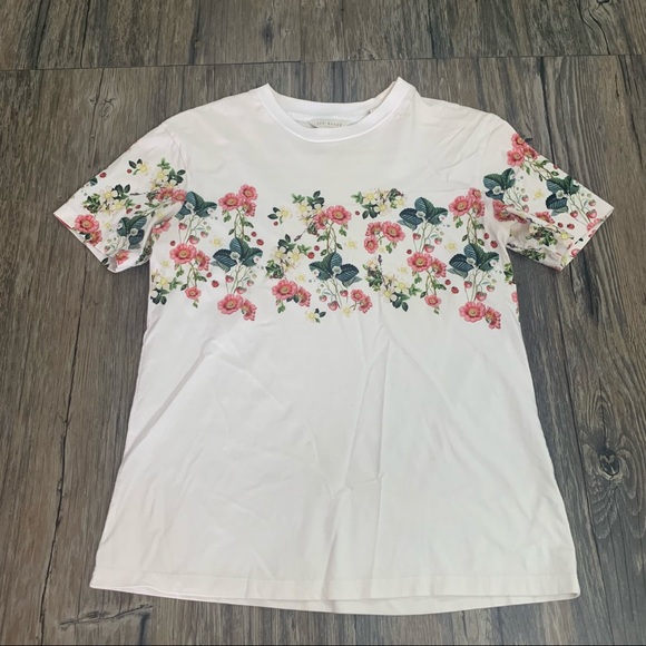 Ted Baker Tops - Ted Baker Short Sleeve Floral Shirt